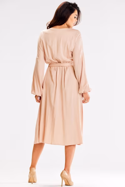 Sukienka Model A602 Beige - awama — zdjęcie 3