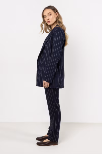 Marynarka Model A728 Navy - awama — zdjęcie 2