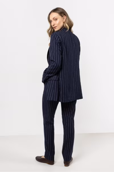 Marynarka Model A728 Navy - awama — zdjęcie 3