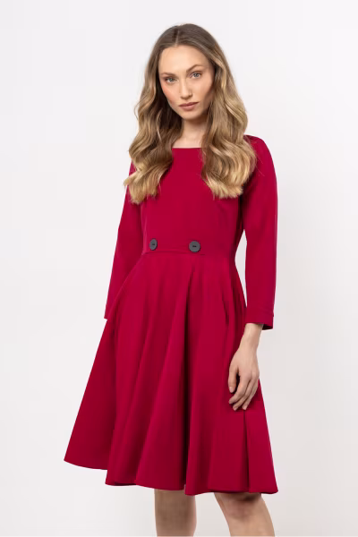 Sukienka Model A708 Claret - awama — zdjęcie 1
