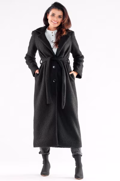 Płaszcz Damski Model A547 Black - awama — zdjęcie 1