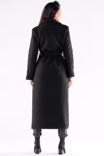 Płaszcz Damski Model A547 Black - awama — zdjęcie 3