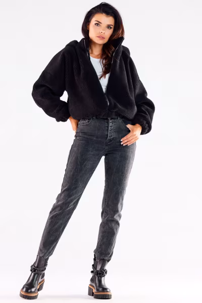 Kurtka Damska Model A533 Black - awama — zdjęcie 2