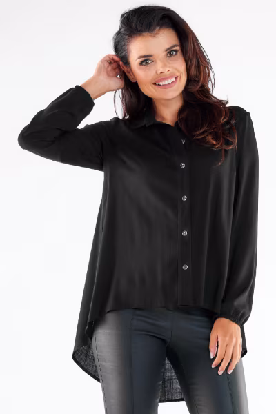 Koszula Damska Model A527 Black - awama — zdjęcie 1