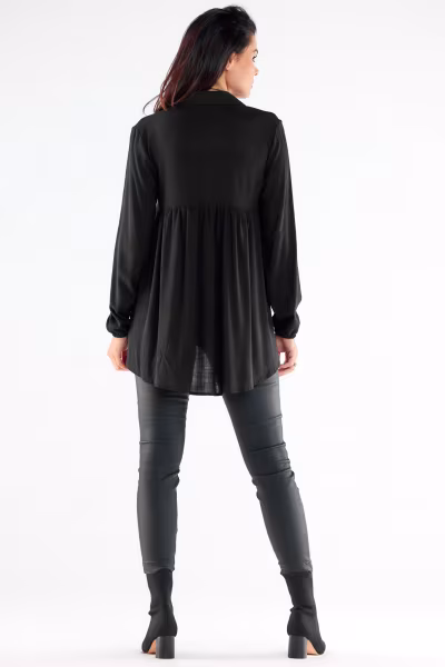 Koszula Damska Model A527 Black - awama — zdjęcie 3