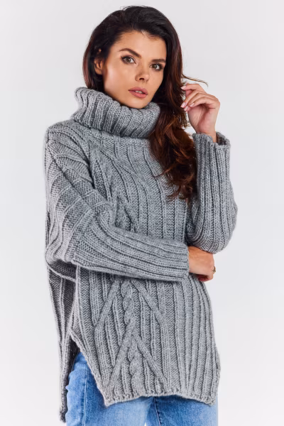 Golf Damski Model A477 Grey - awama — zdjęcie 2