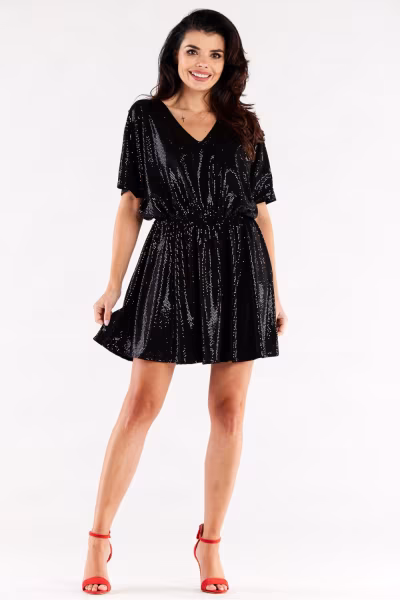 Sukienka Model A561 Black Dots - awama — zdjęcie 2