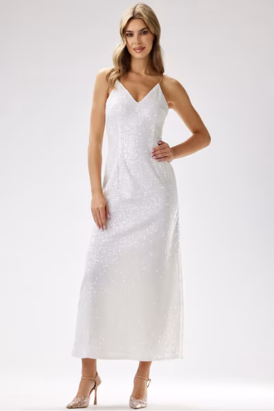 Sukienka Model A697 White - awama — zdjęcie 1
