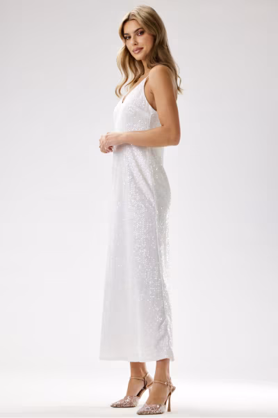 Sukienka Model A697 White - awama — zdjęcie 2