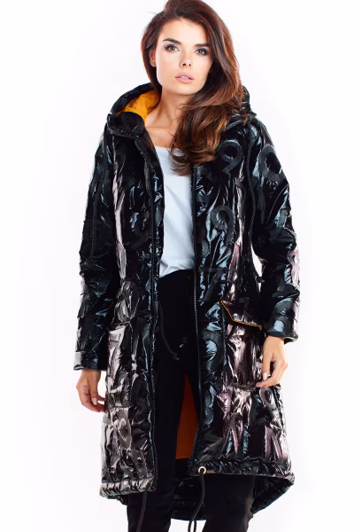 Płaszcz Damski Model A339 Black - awama — zdjęcie 1