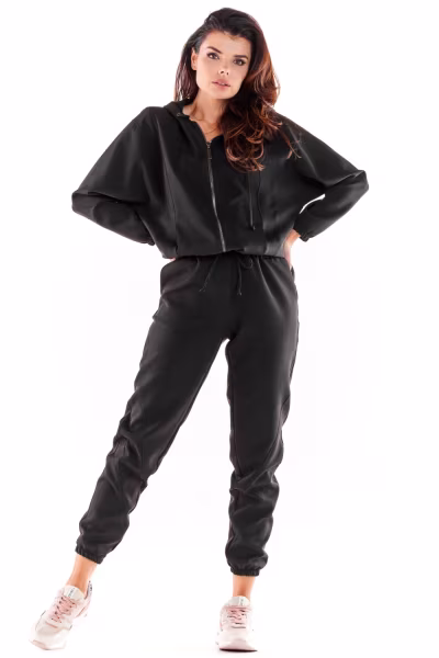 Bluza Damska Model A590 Black - awama — zdjęcie 2