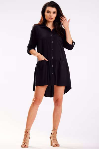 Sukienka Model A584 Black - awama — zdjęcie 2