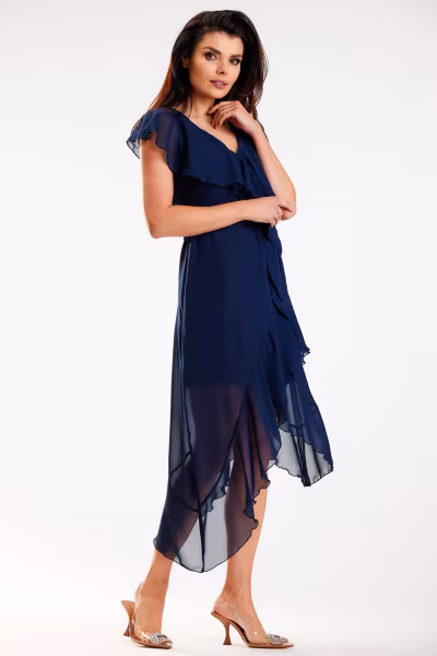 Sukienka Model A574 Navy - awama — zdjęcie 2