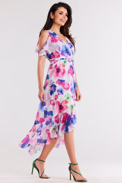 Sukienka Model A508 Water Colors - awama — zdjęcie 2