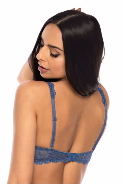 Biustonosz push up Biustonosz Usztywniany Model Carmela M-053/22 Szafir - Mat — zdjęcie 3