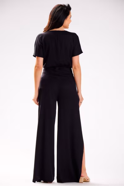 Spodnie Damskie Model A589 Black - awama — zdjęcie 3