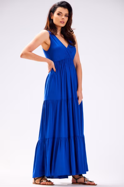 Sukienka Model A581 Blue - awama — zdjęcie 2