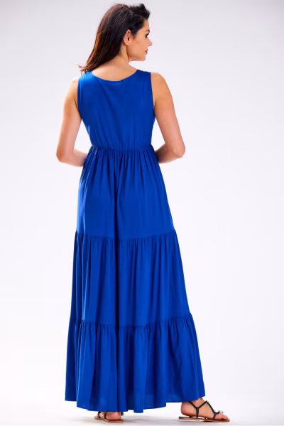 Sukienka Model A581 Blue - awama — zdjęcie 3