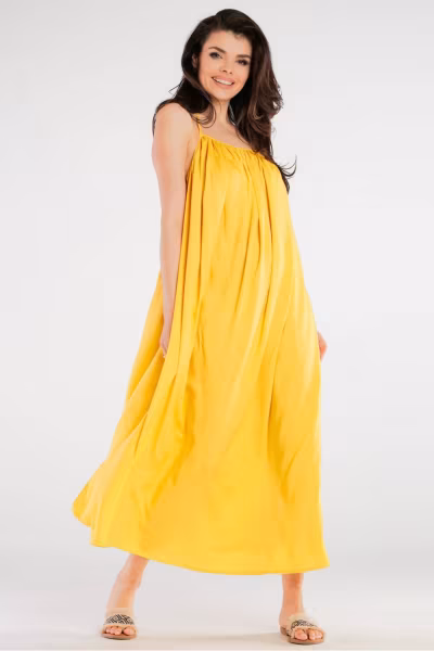 Sukienka Model A428 Yellow - awama — zdjęcie 1
