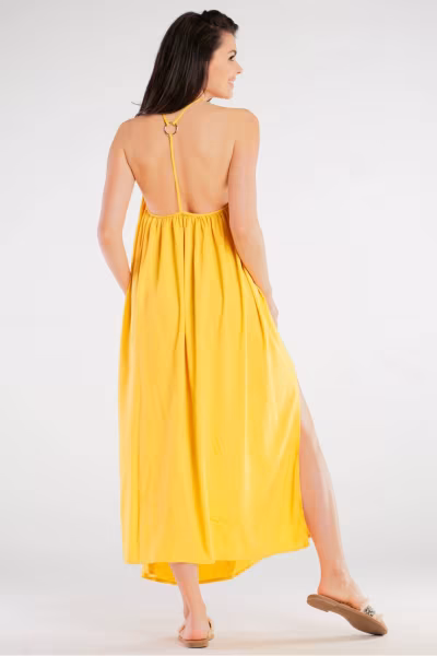 Sukienka Model A428 Yellow - awama — zdjęcie 3