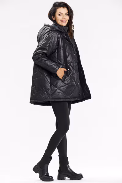 Kurtka Damska Model A687 Black - awama — zdjęcie 3