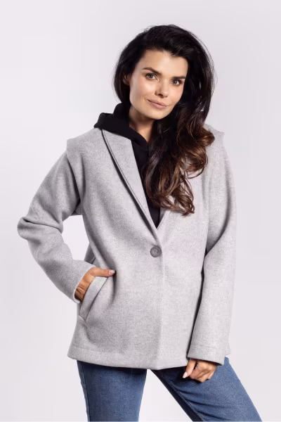 Kurtka Damska Model A752 Grey - awama — zdjęcie 1