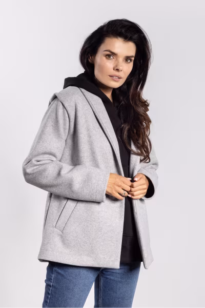 Kurtka Damska Model A752 Grey - awama — zdjęcie 2