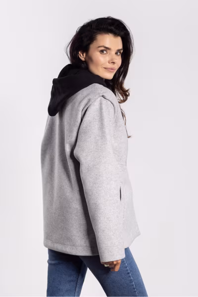 Kurtka Damska Model A752 Grey - awama — zdjęcie 3