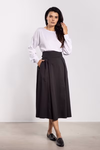 Spódnica Model A738 Black - awama — zdjęcie 2