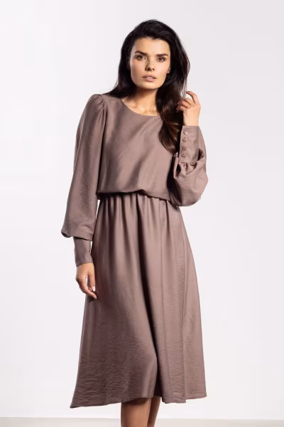 Sukienka Model A732 Taupe - awama — zdjęcie 1