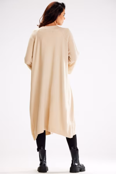 Sweter Kardigan Model A617 Beige - awama — zdjęcie 3