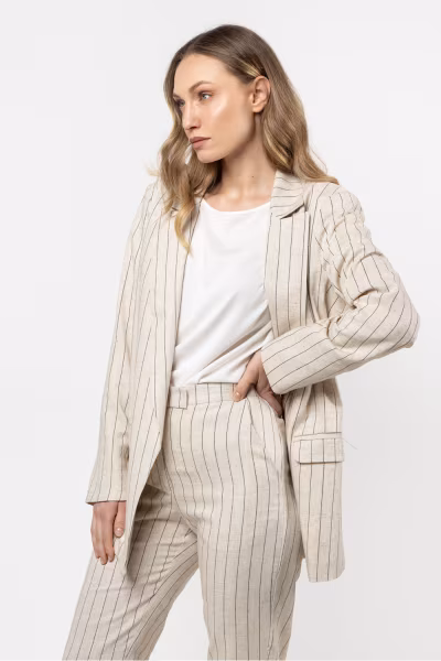 Marynarka Model A728 Mocca - awama — zdjęcie 2