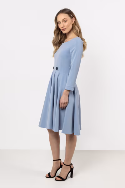 Sukienka Model A708 Brigth Blue - awama — zdjęcie 2