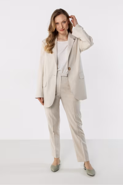 Marynarka Model A776 Beige - awama — zdjęcie 1