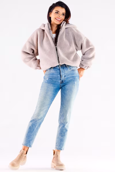 Kurtka Damska Model A533 Beige - awama — zdjęcie 2