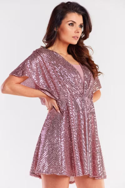 Sukienka Model A488 Pink - awama — zdjęcie 2
