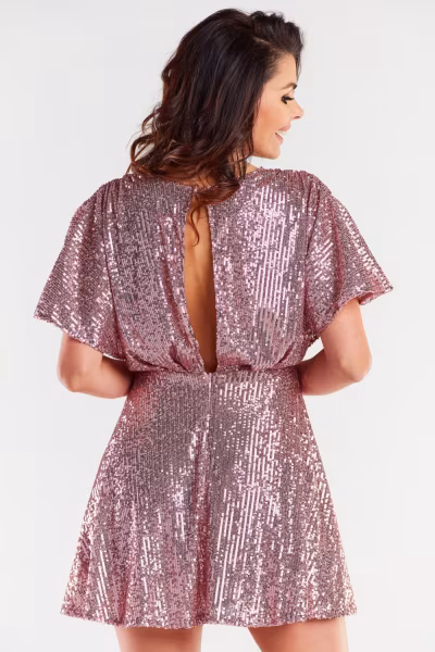 Sukienka Model A488 Pink - awama — zdjęcie 3