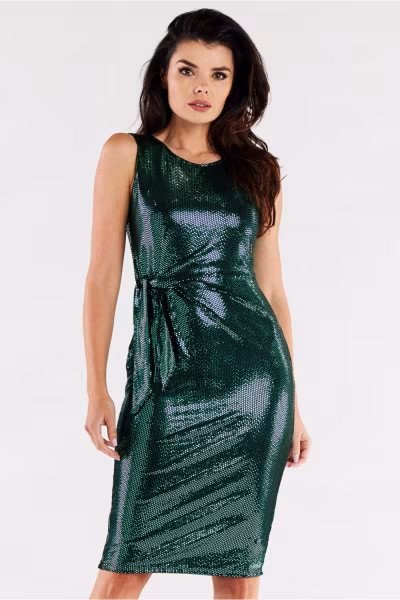 Sukienka Model A560 Green Dots - awama — zdjęcie 1