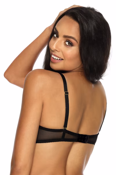 Biustonosz push up Biustonosz Push-up Model 3201/11 Medison Black/Beige - Mat — zdjęcie 3