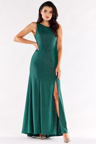 Sukienka Model A549 Bottle Green - awama — zdjęcie 1