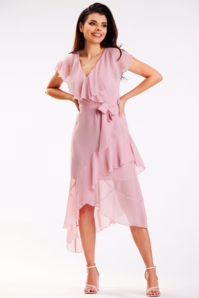 Sukienka Model A574 Dirty Pink - awama — zdjęcie 1