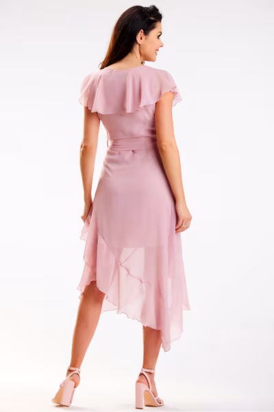 Sukienka Model A574 Dirty Pink - awama — zdjęcie 3