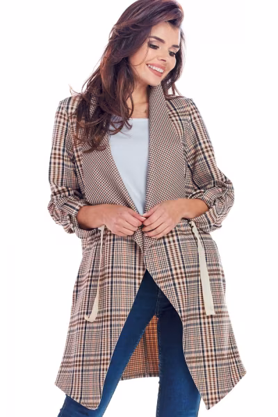 Narzutka Model A366 Brown Krata - awama — zdjęcie 1