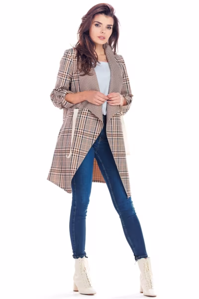 Narzutka Model A366 Brown Krata - awama — zdjęcie 2