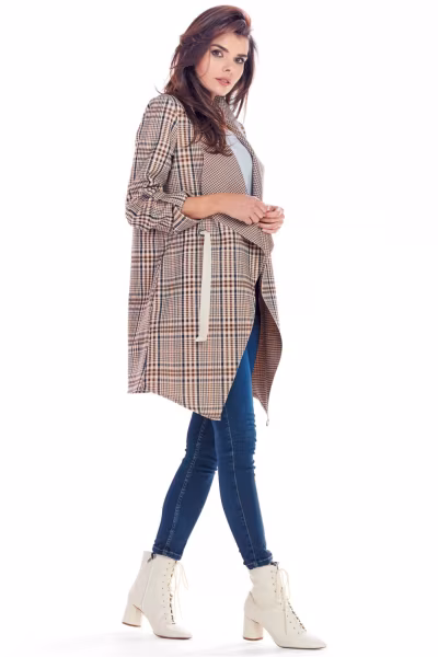 Narzutka Model A366 Brown Krata - awama — zdjęcie 3