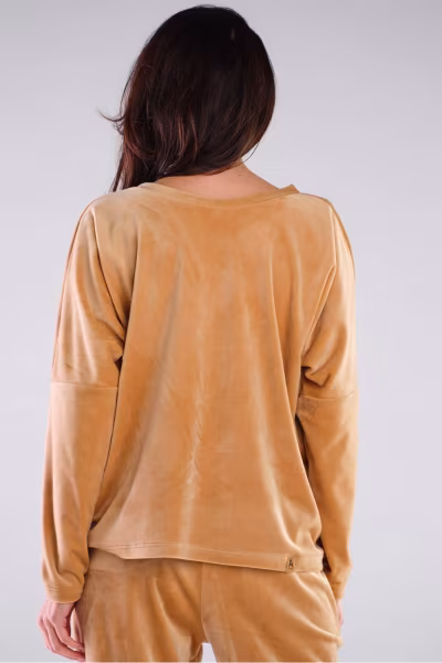 Bluzka Damska Model A417 Beige - awama — zdjęcie 3