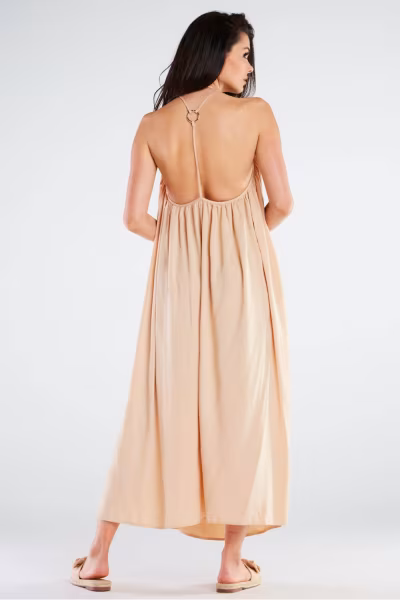 Sukienka Model A428 Beige - awama — zdjęcie 3