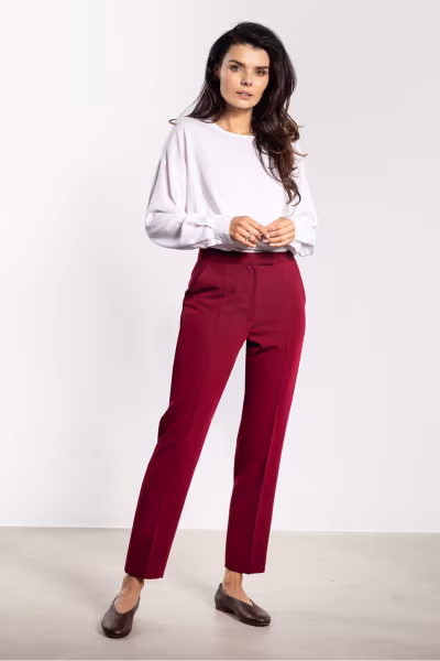 Spodnie Damskie Model A746 Claret - awama — zdjęcie 1