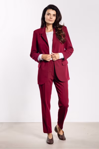 Spodnie Damskie Model A746 Claret - awama — zdjęcie 2