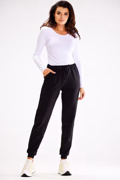Spodnie Damskie Model A608 Black - awama — zdjęcie 1
